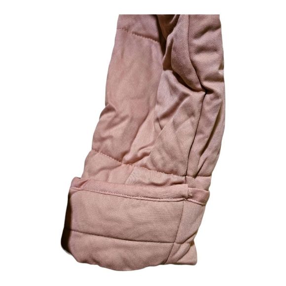 SOLD!! SOMA Short Puffer Robe Light Blush Pink - Size S - Picture 6 of 7